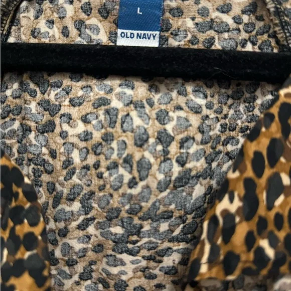 OLD NAVY LEOPARD PRINT DRESS SIZE LARGE - Picture 2 of 4